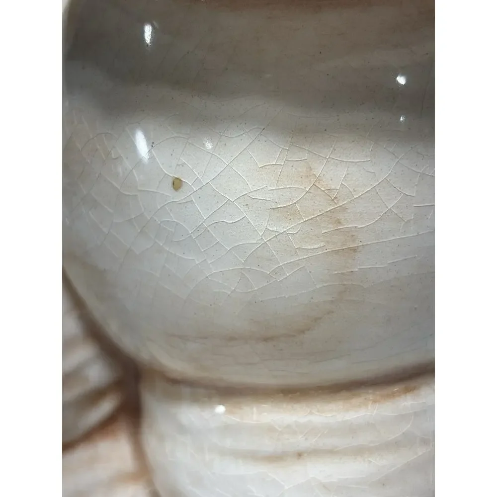Vintage Anthropomorphic Worm Caterpillar Cookie Jar Ceramic Kitsch Japan Style